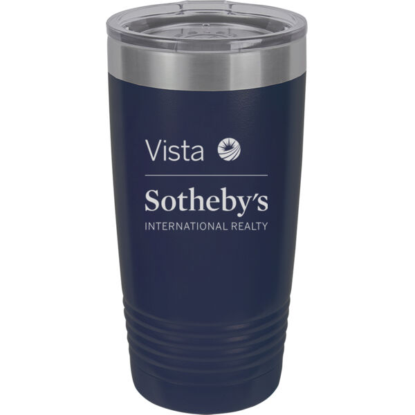 - 20 oz. Stainless Steel Tumbler w/Clear Lid Thumbnail